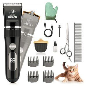Cat Grooming Kit – Cordless Clippers for Matted Hair, Low Noise, Rechargeable